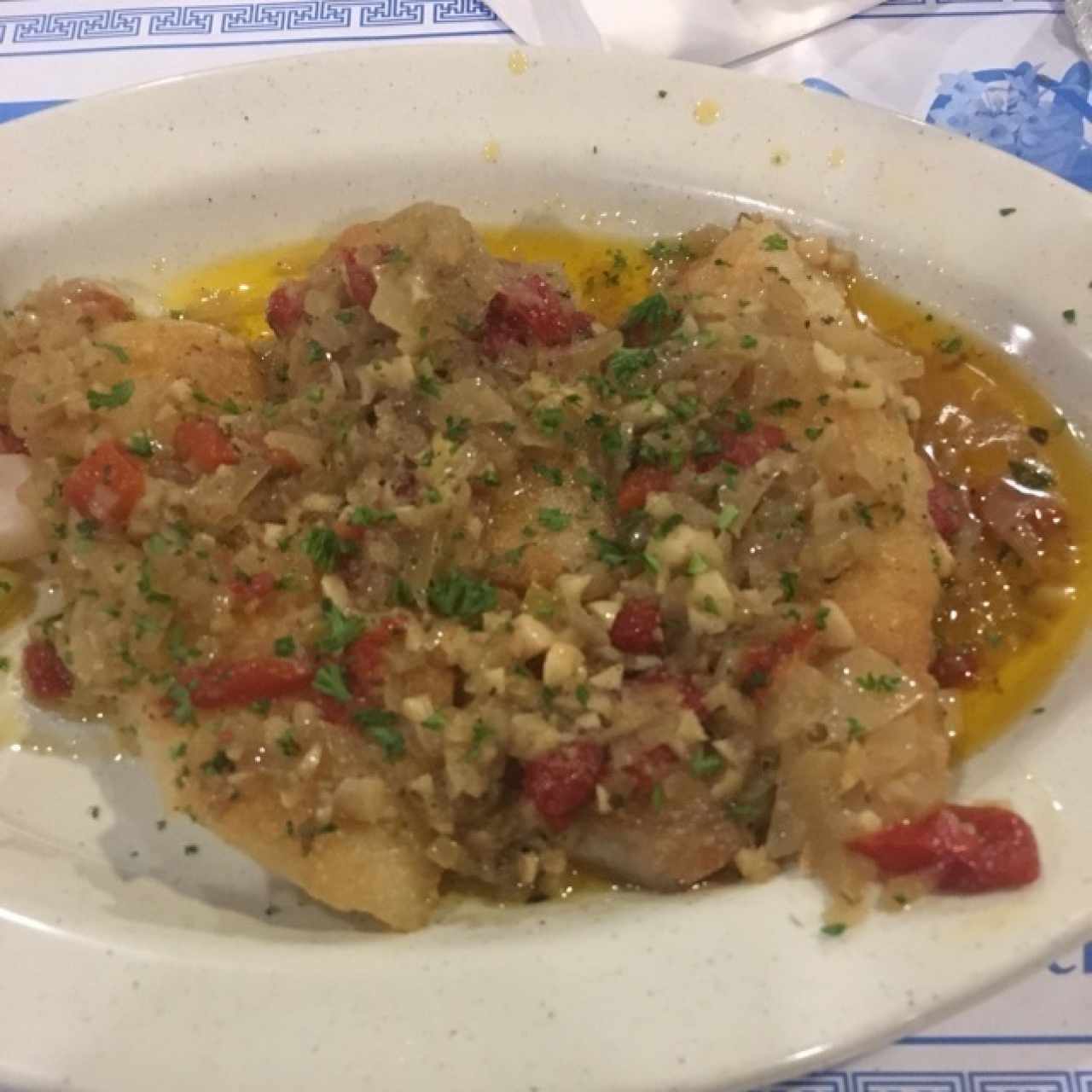 corvina al ajillo 