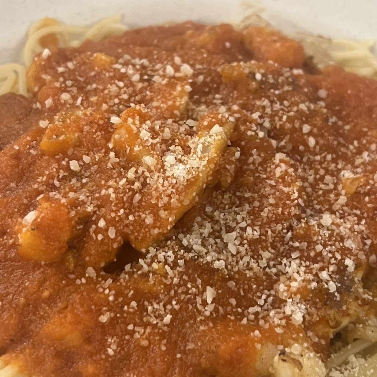 Spaguetti con Calamar y Camarón
