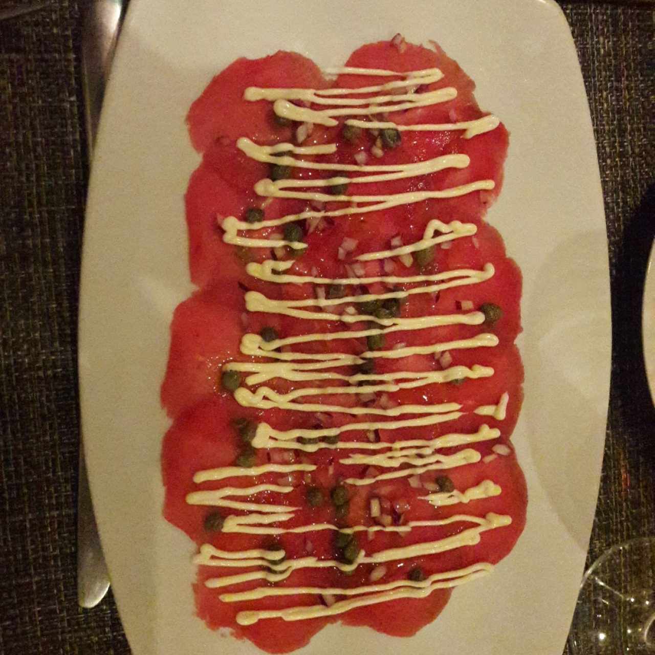 Carpaccio de res