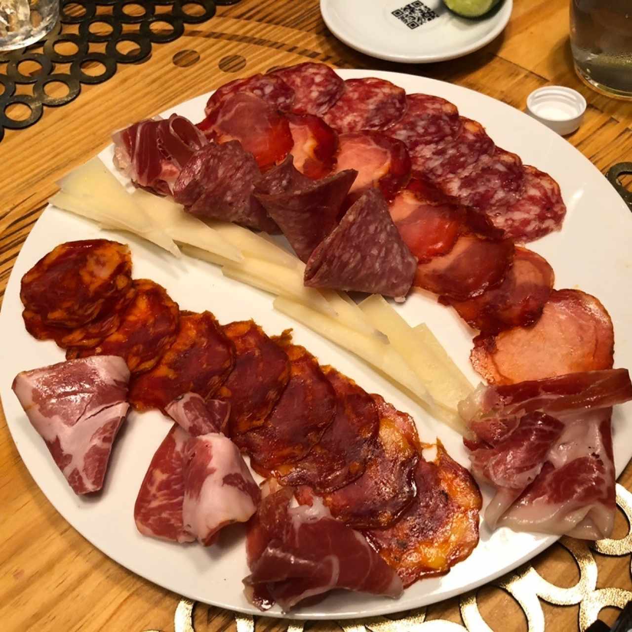 Tabla de embutidos y quesos