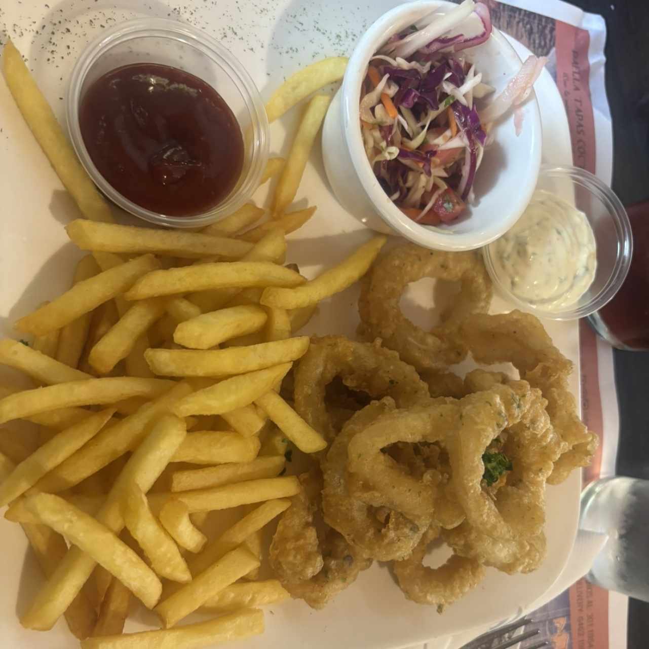 Calamares al olio menú ejecutivo 