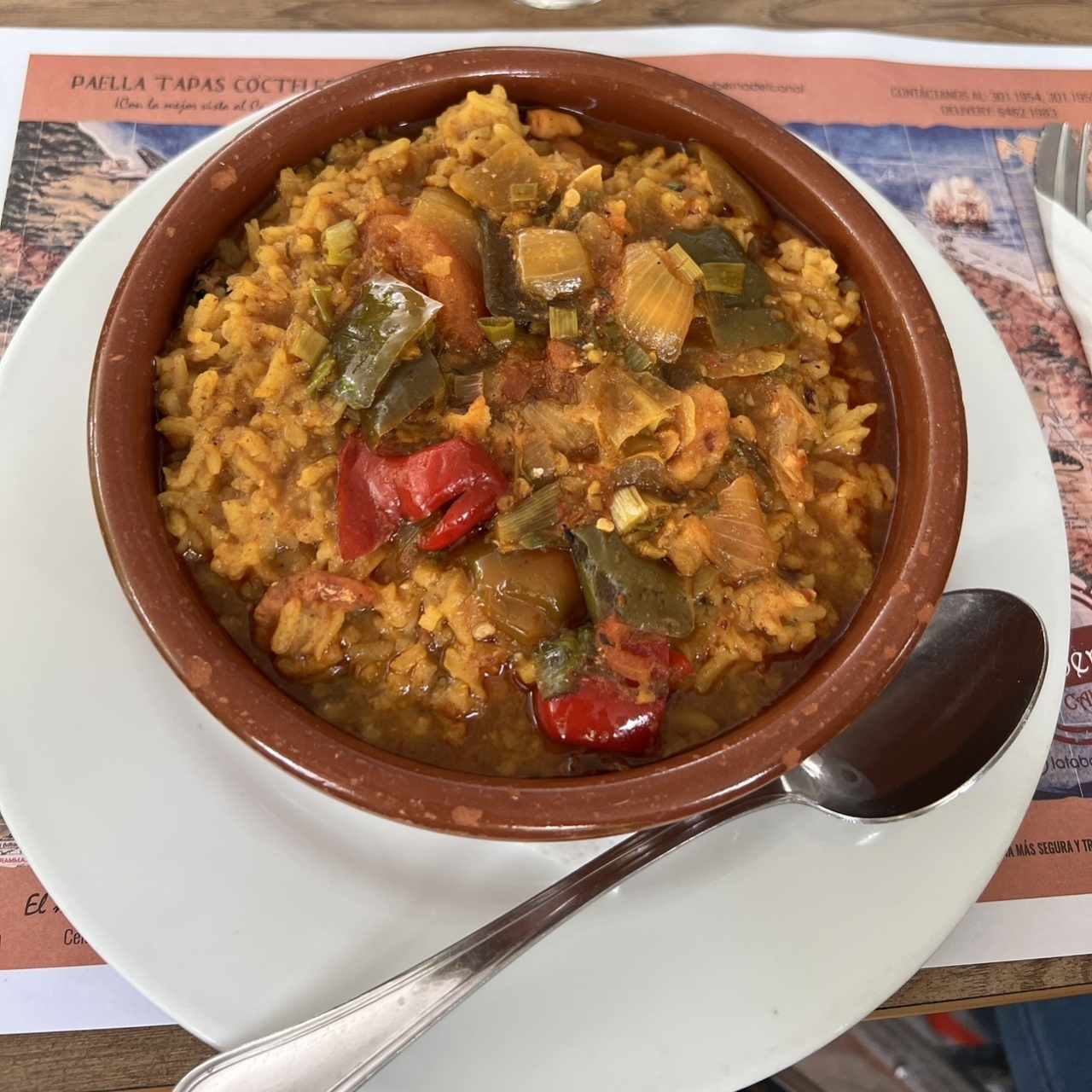 Guacho de Mariscos Tableño con Sofrito Criollo