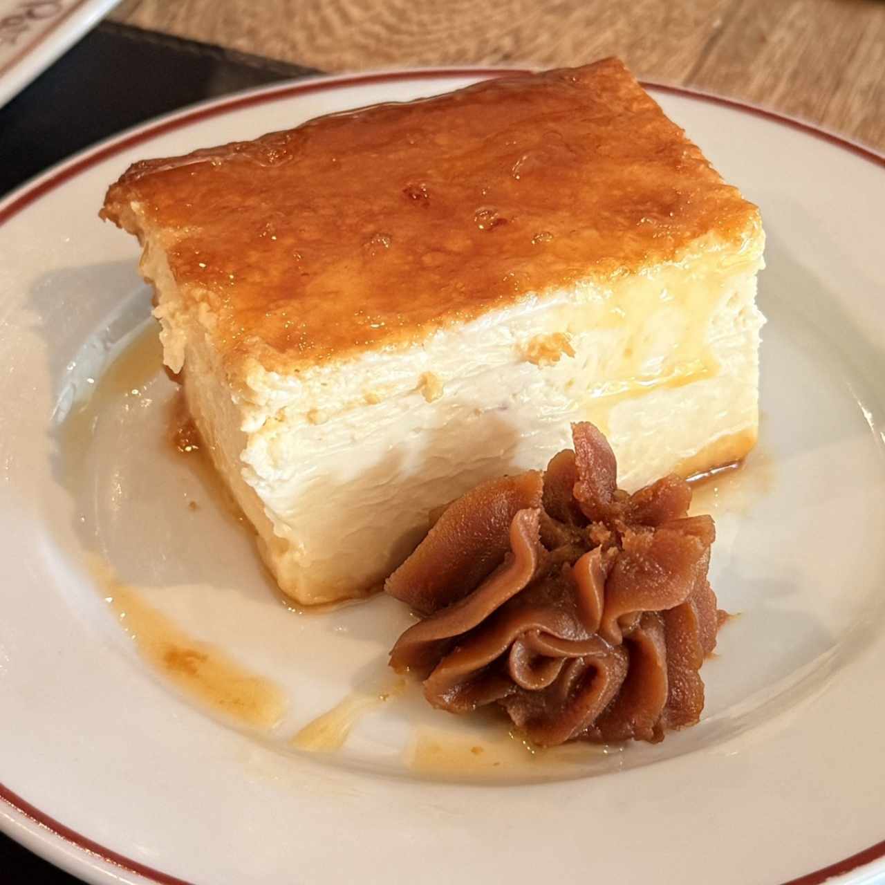 Flan de Queso con Dulce de Leche