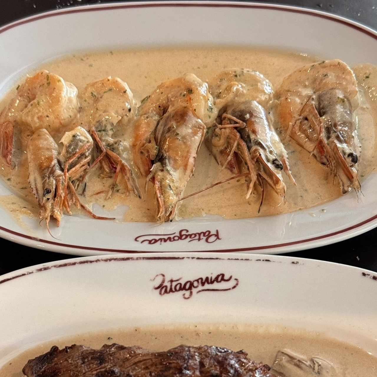 Langostinos a la Crema con Coñac