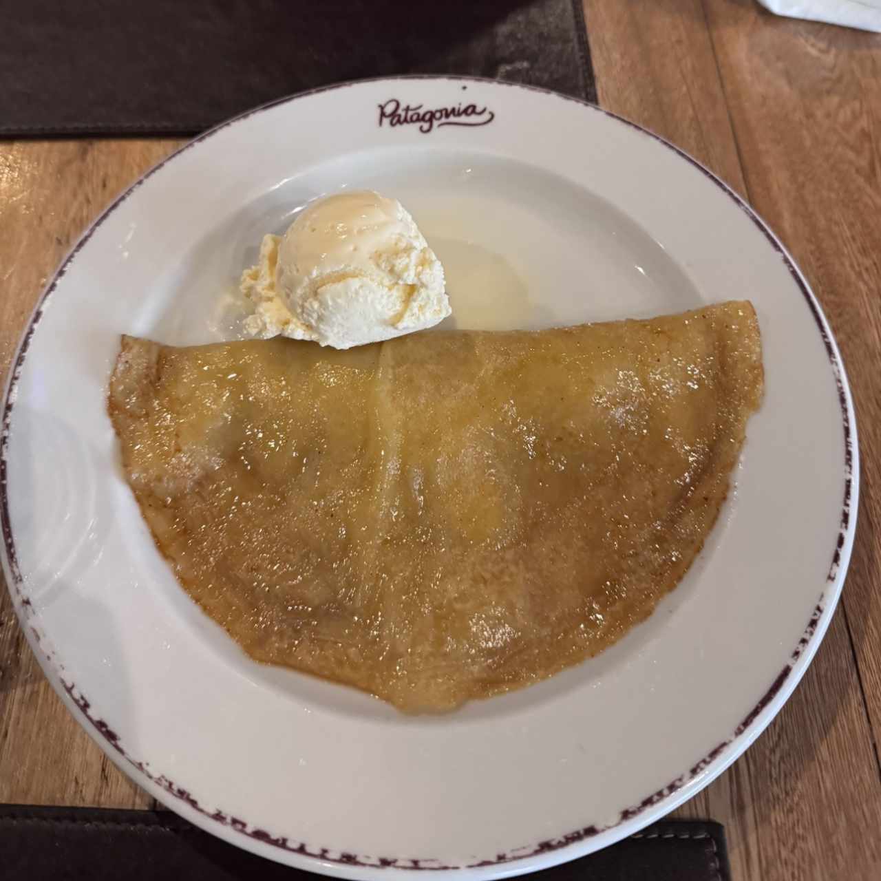 Crepe con Manzana al Ron