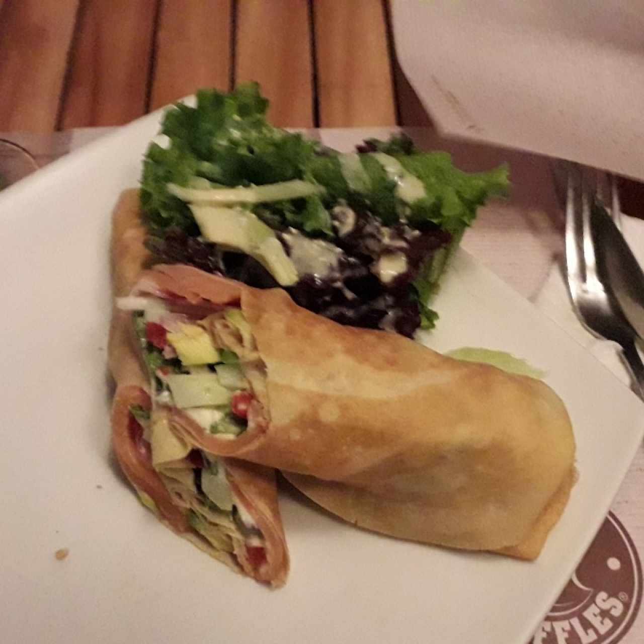Crepes salmon Roll