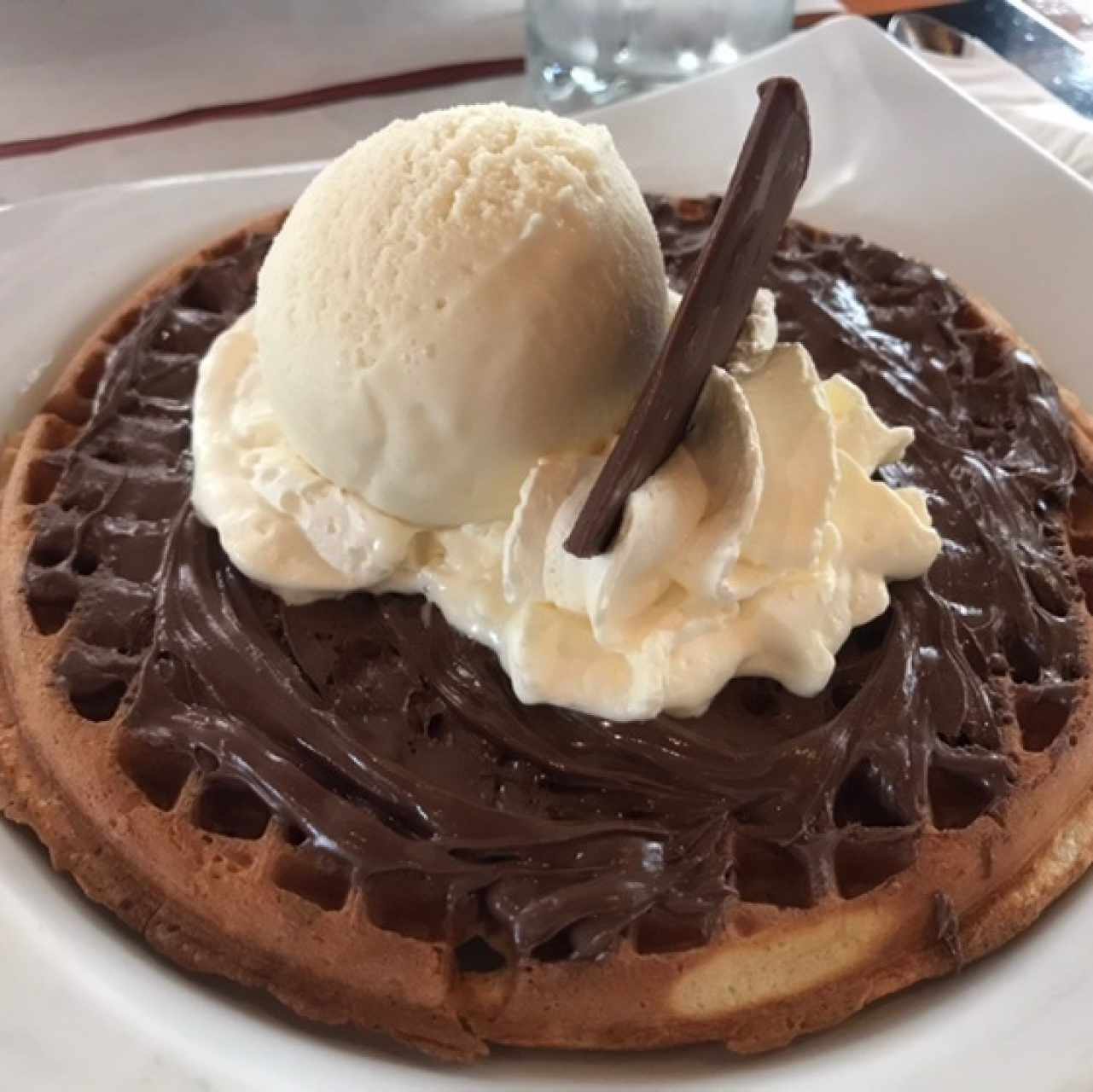 Crepe nutella y helado