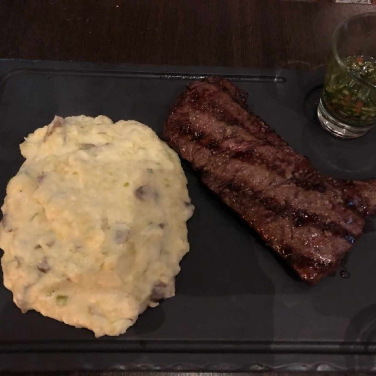 entrana con pure de papas 