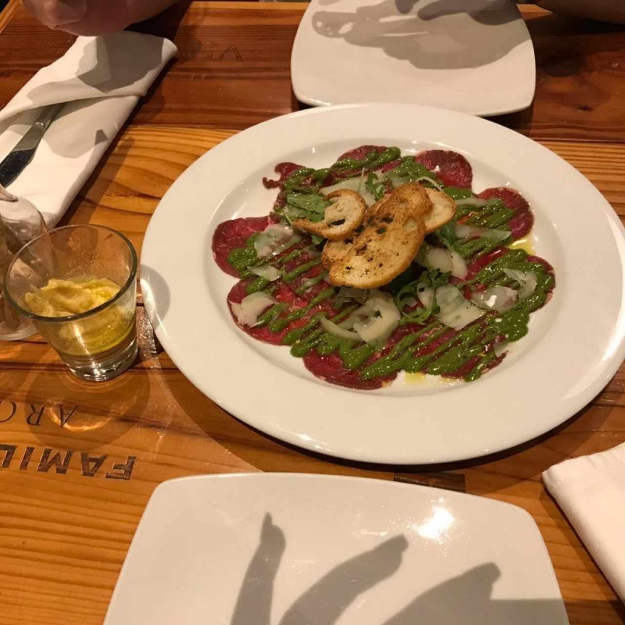 Carpaccio de res