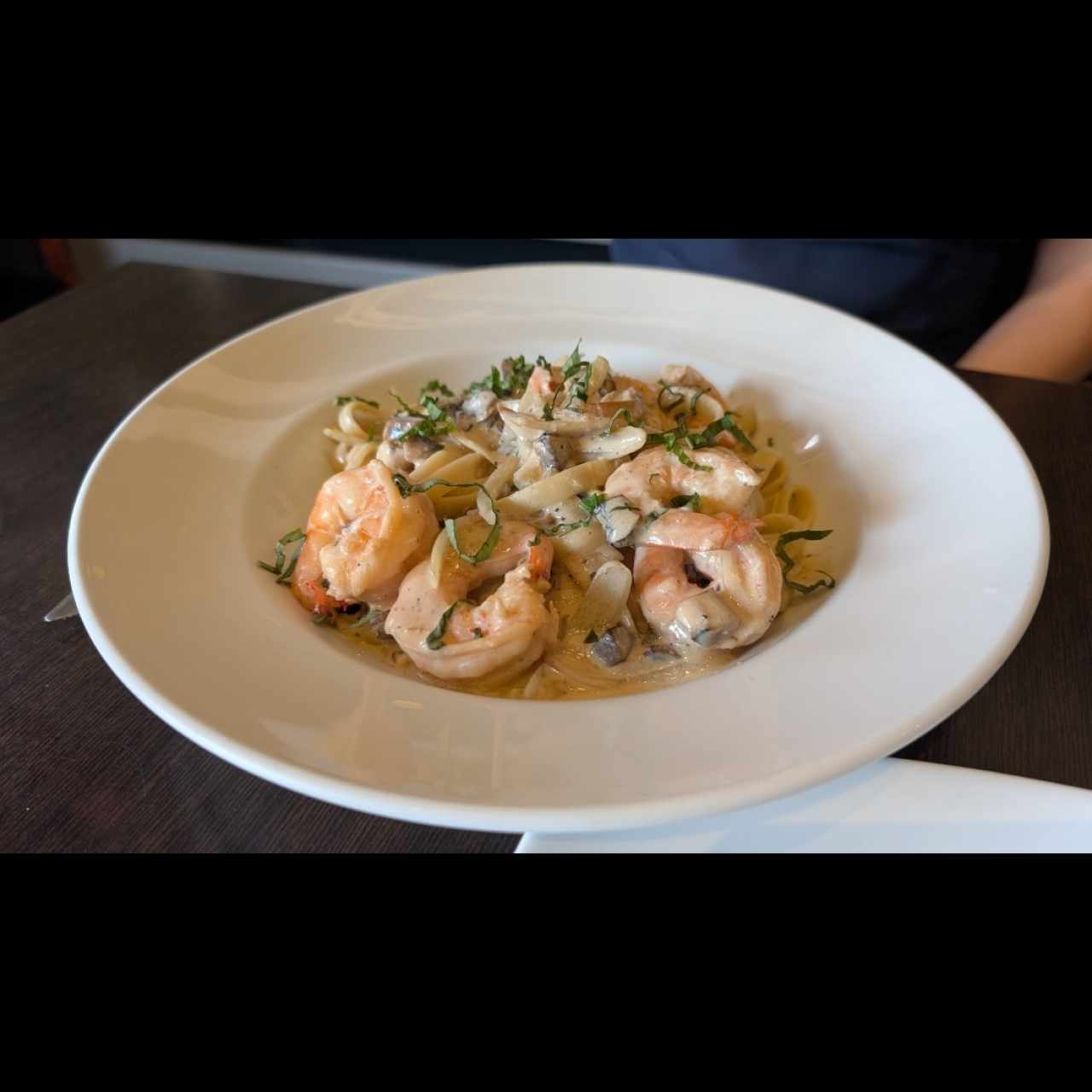 Pastas - Fettuccine con camarones