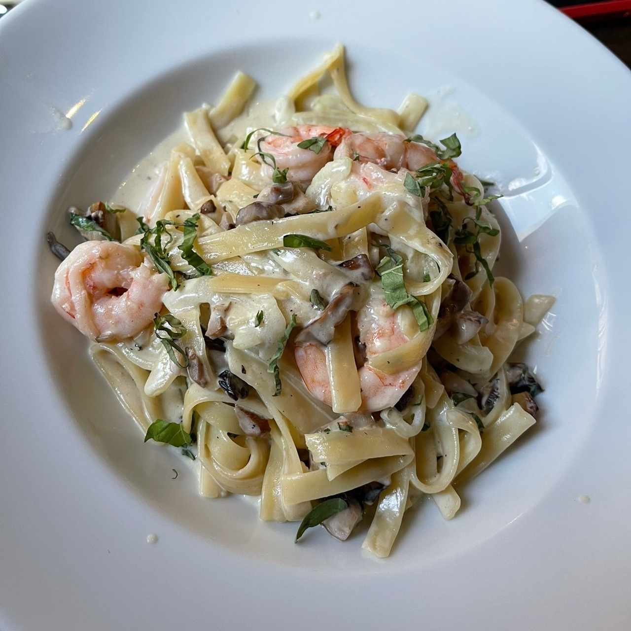 Linguine a la crema