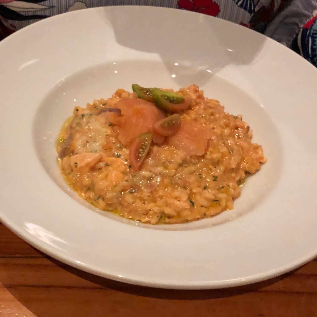 Rissotto de salmón