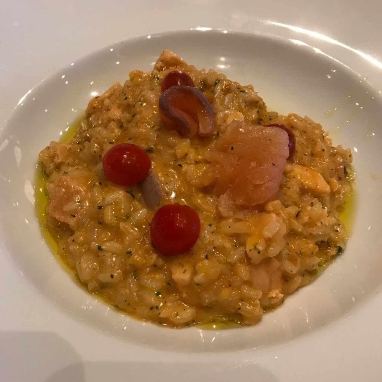 risotto de salmón