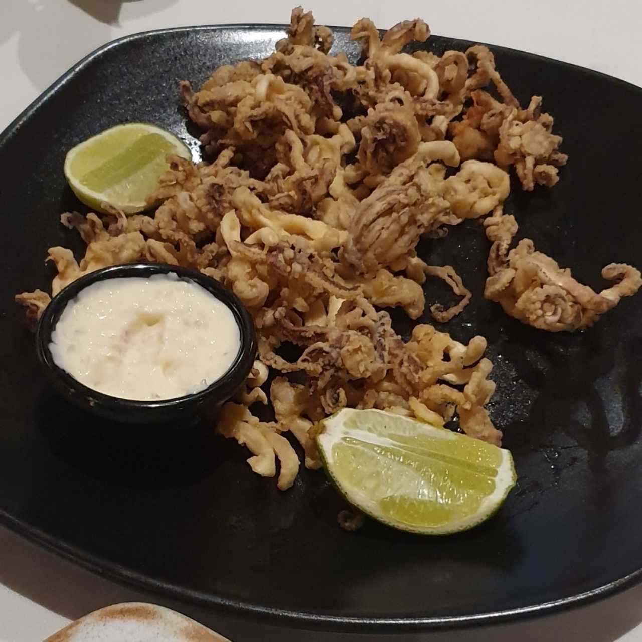 Arañitas de Calamar Fritas