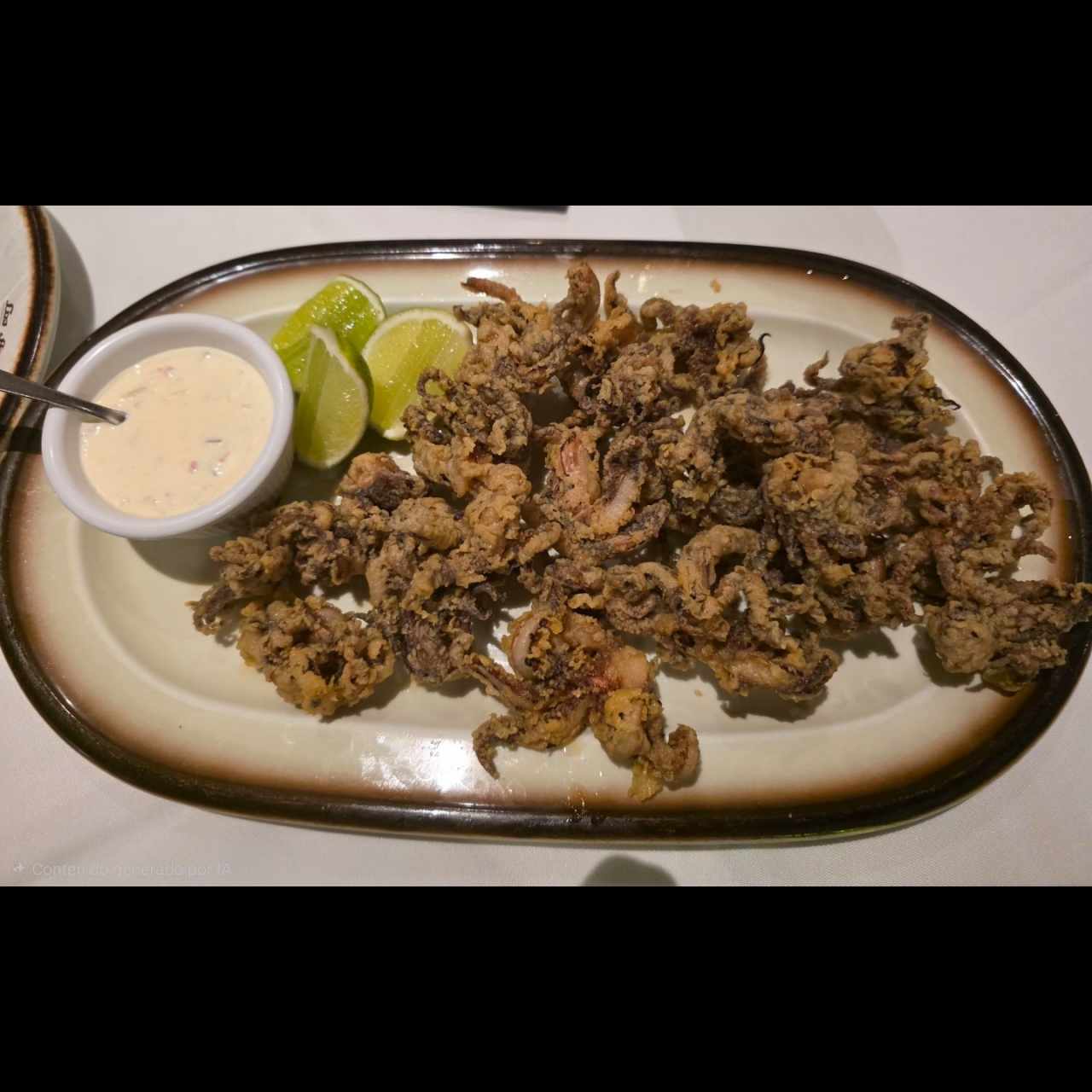 Arañitas de Calamar Fritas