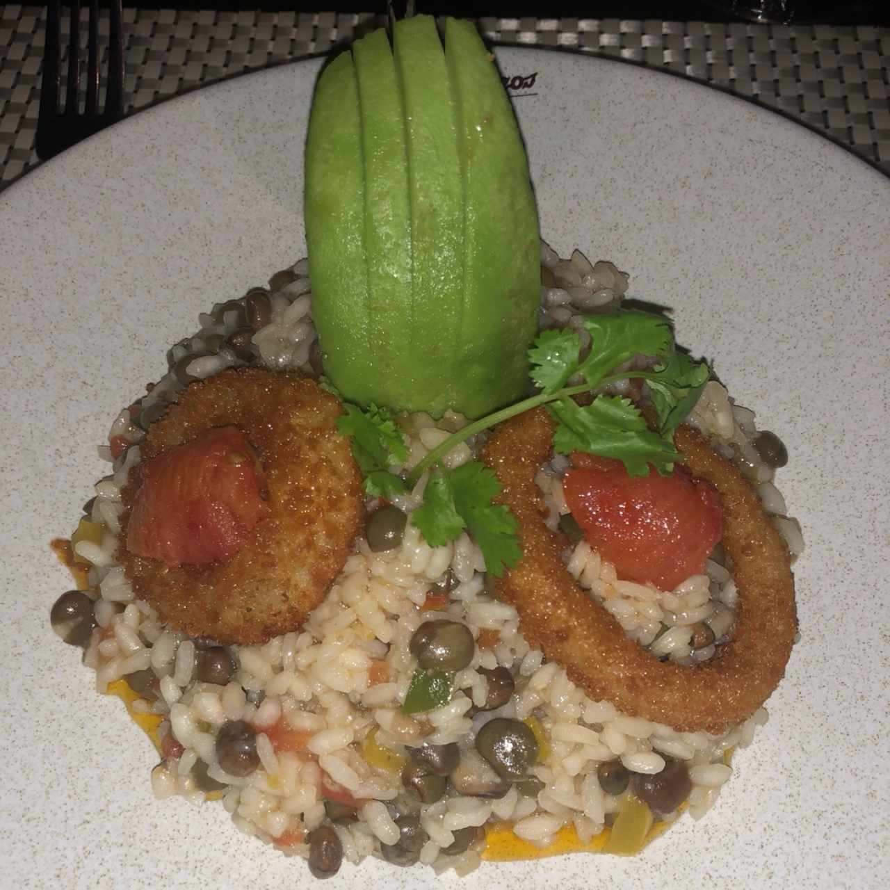 Arroz meloso con guandú