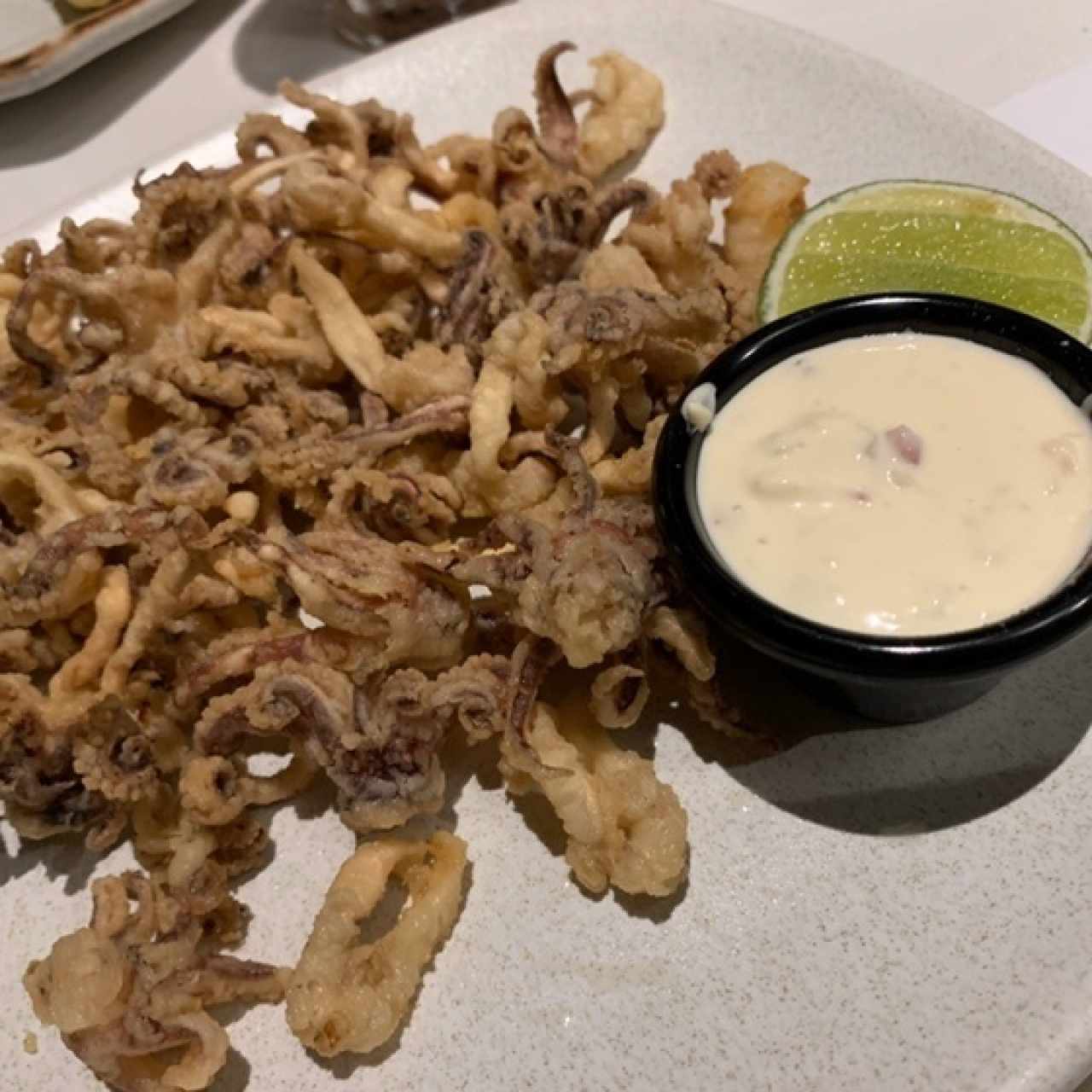Arañitas de Calamar Fritas