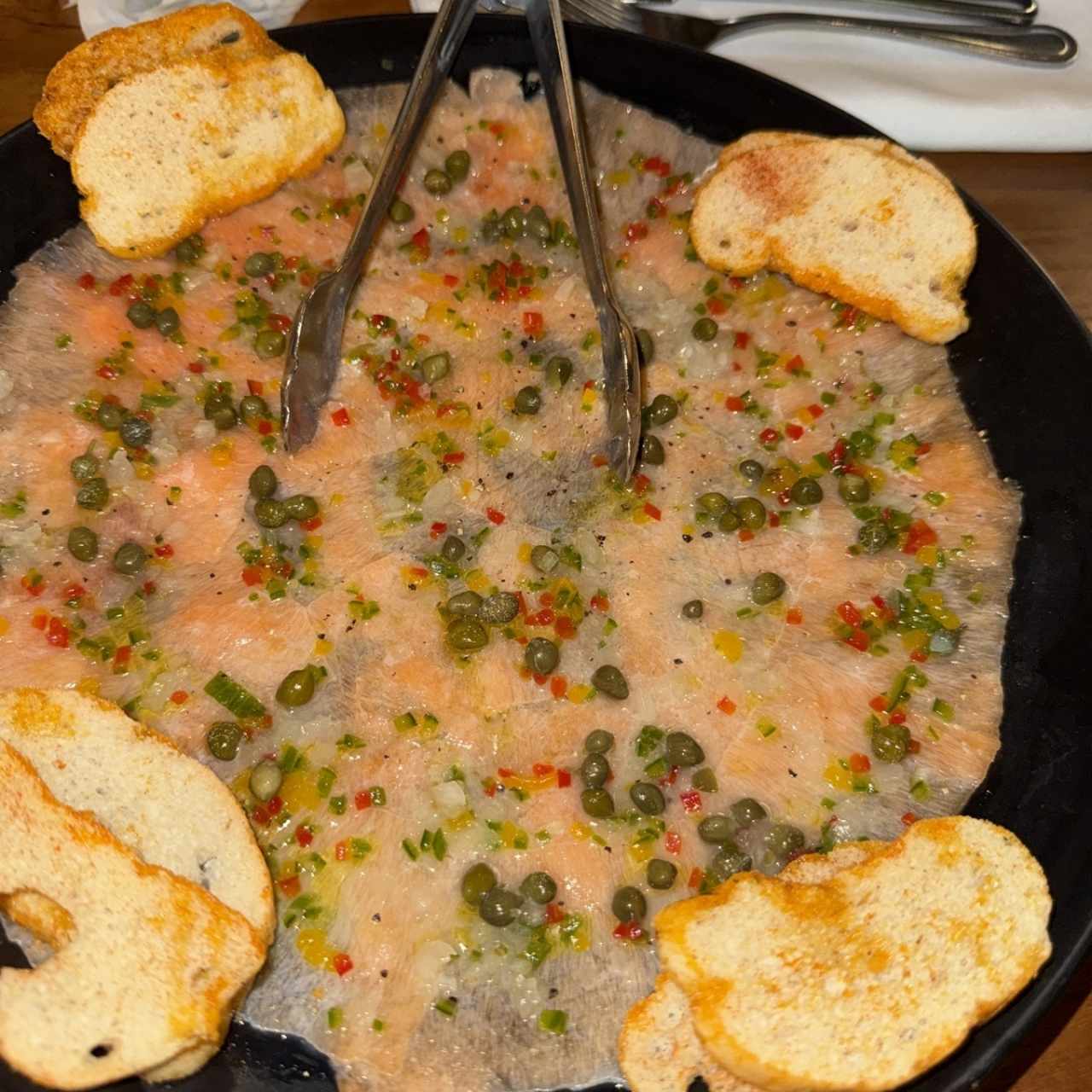 Carpaccio de Salmón Fresco