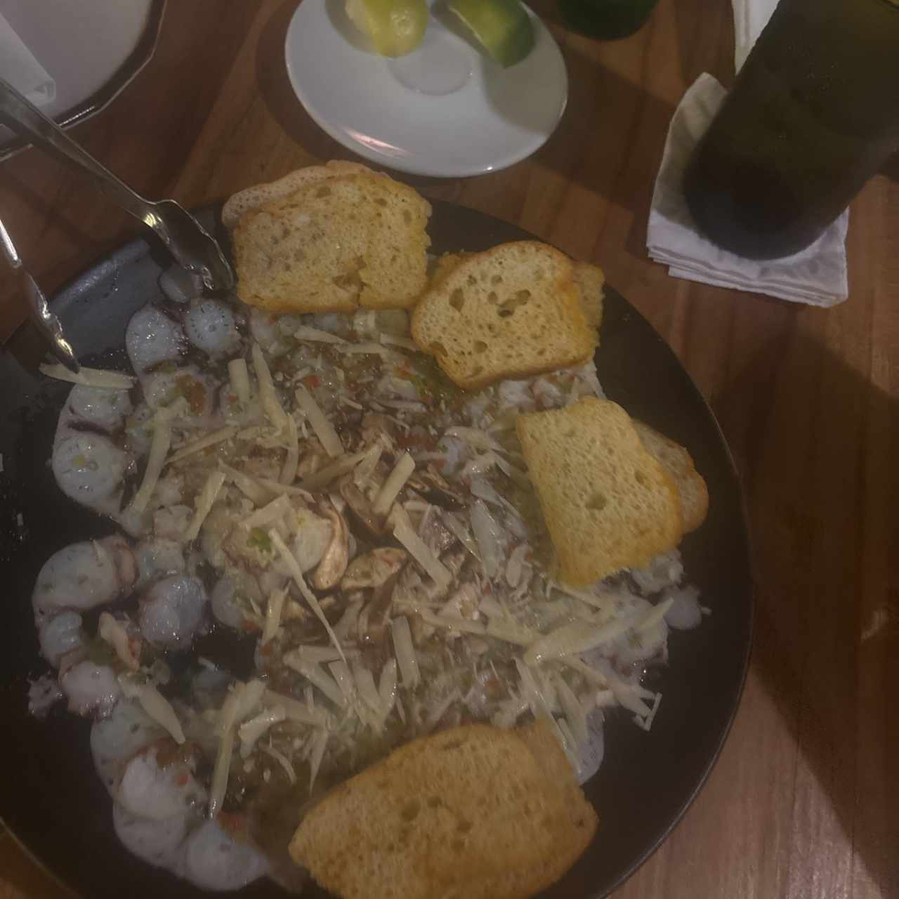 ENTRADAS FRÍAS - Carpaccio de Pulpo