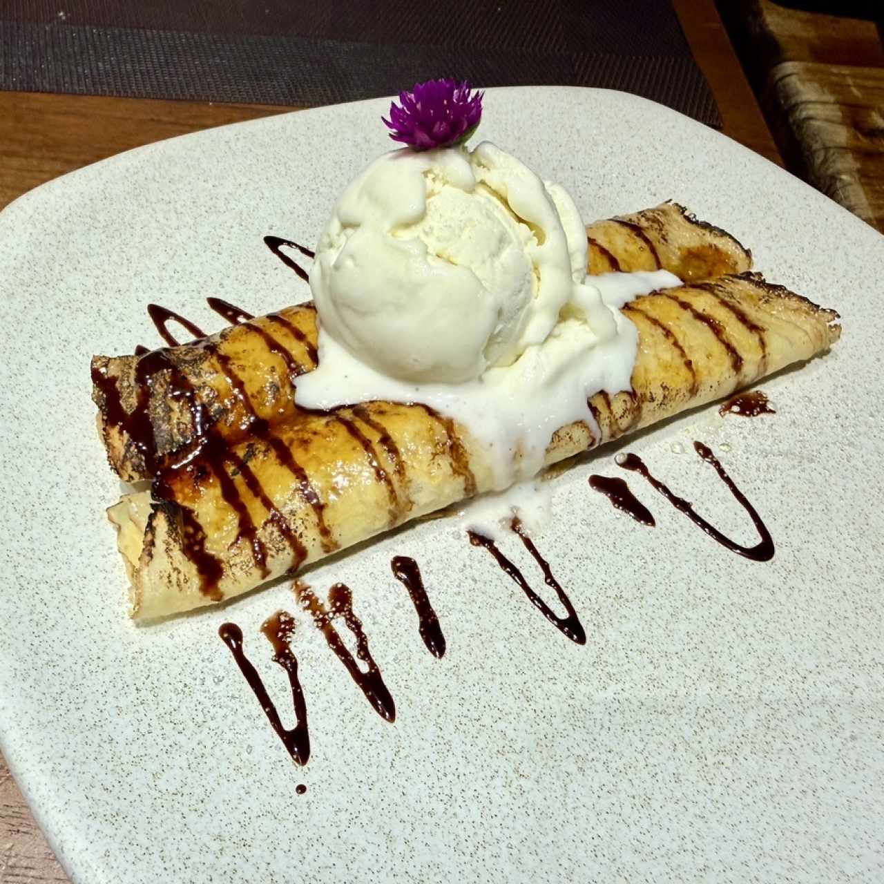 Crepe de dulce de leche 