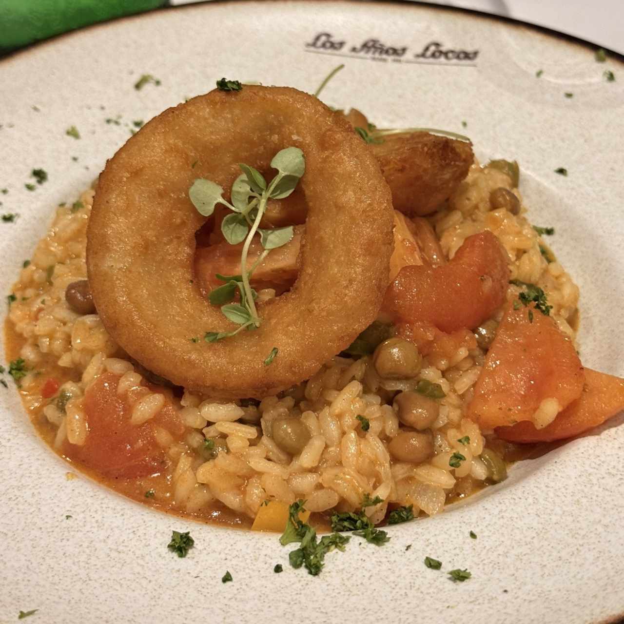 Arroz meloso de guandú