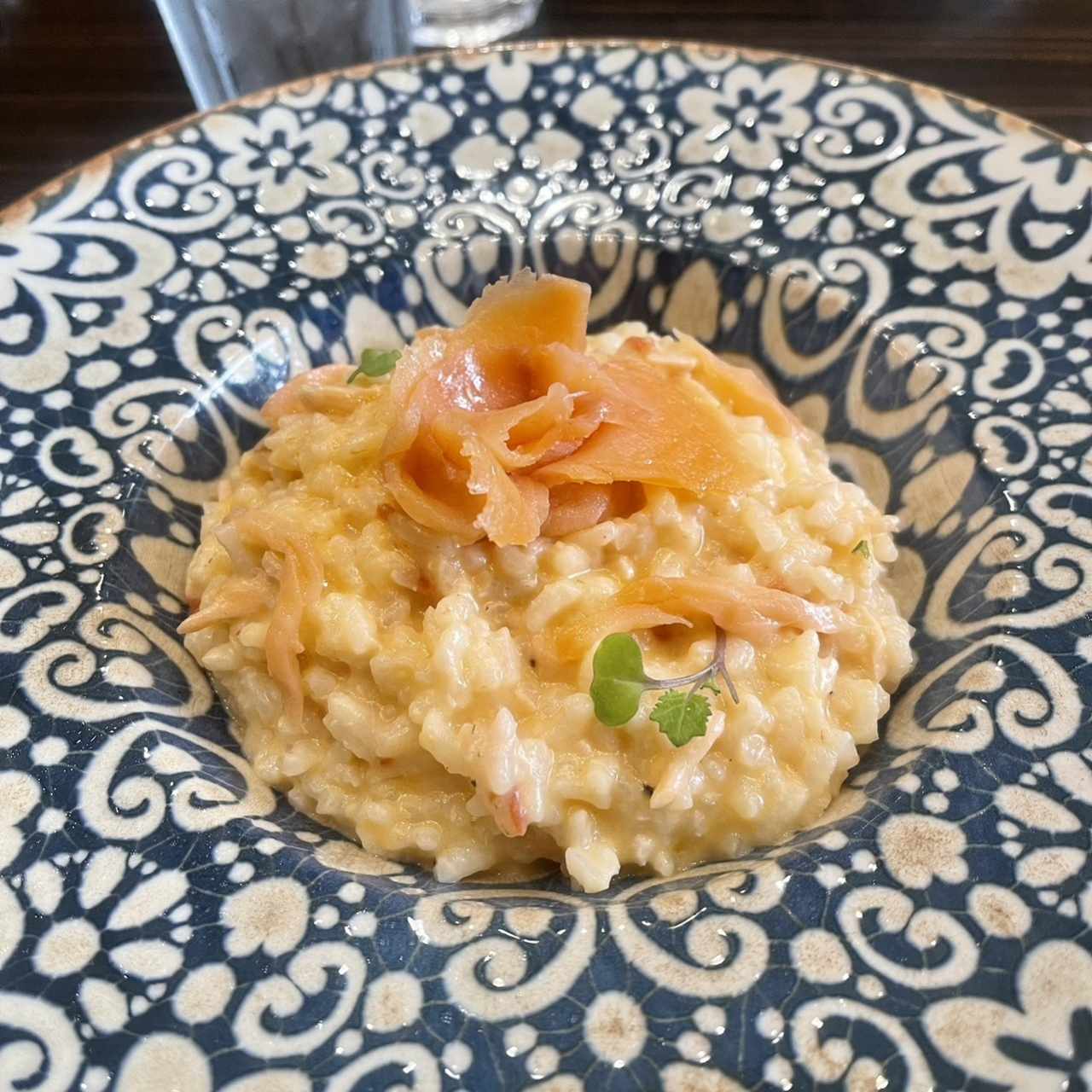 Risotto al Mascarpone e Salmone al Tartufo