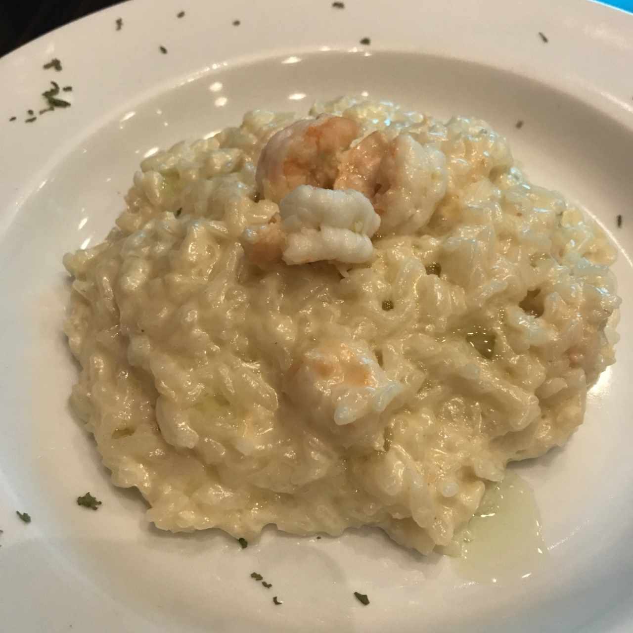 Risotto al mascarpone e gamberi al tartufo