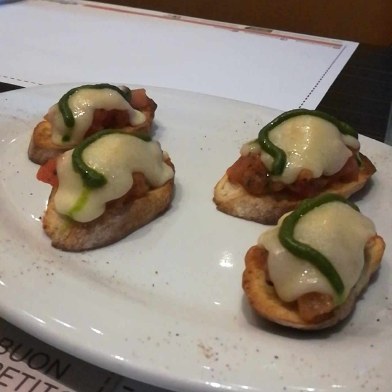 Entradas calientes - Crostini semplici