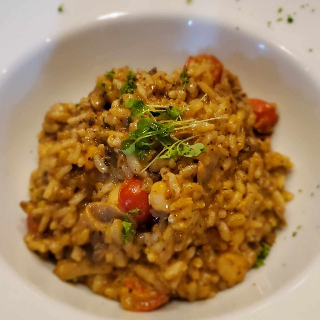 Risotto alla crema di tartufo e capesante