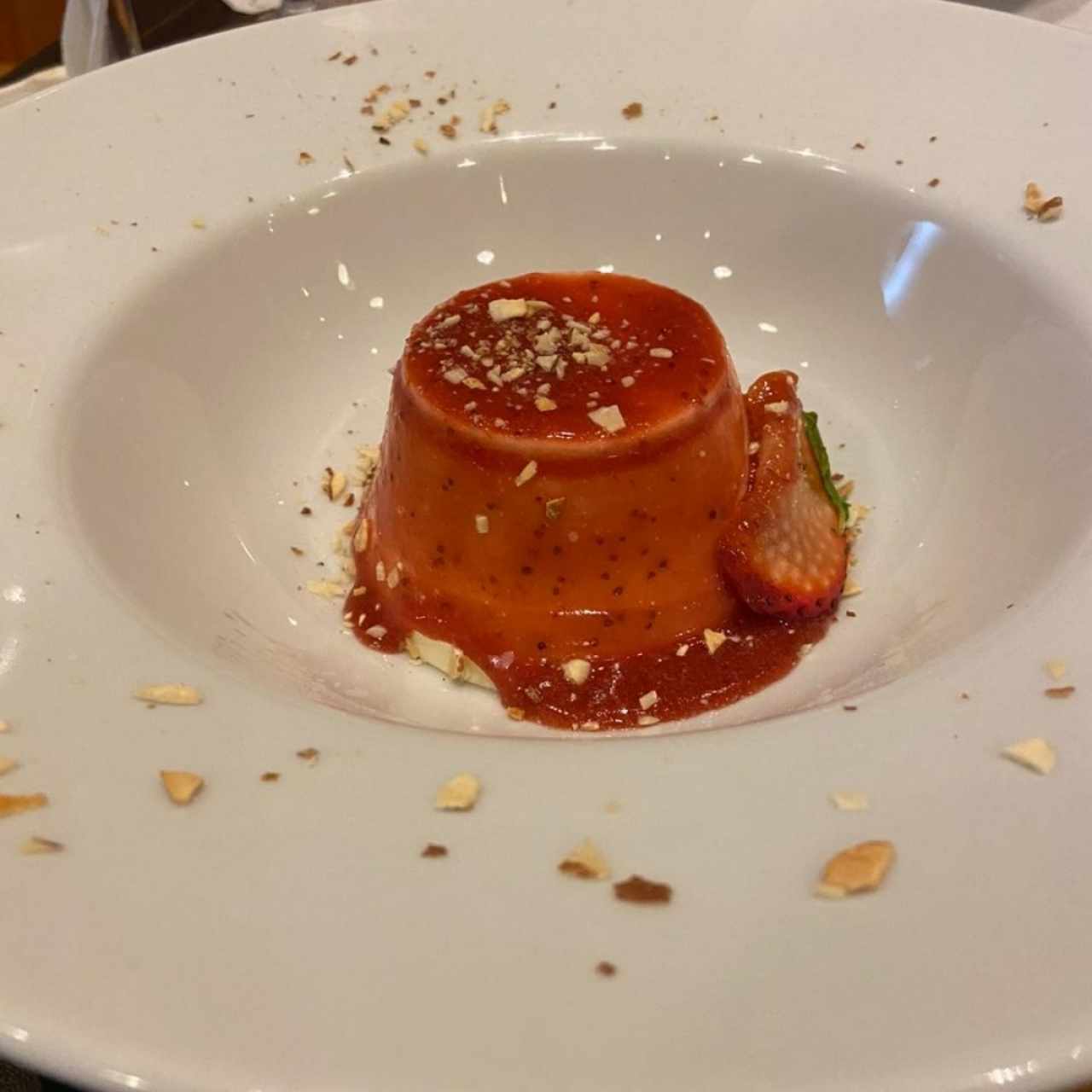 Dulces - Panna cotta de fresa