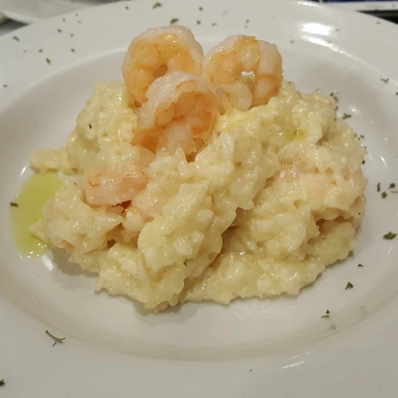 Risotto al mascarpone e gamberi al tartufo