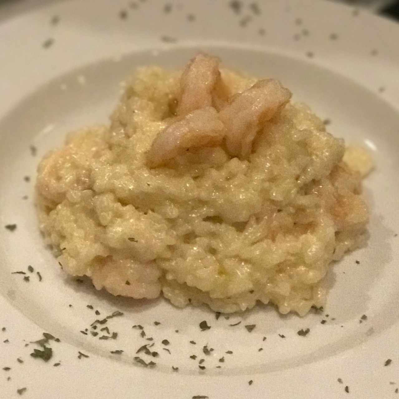 Risotto al mascarpone e gamberi al tartufo