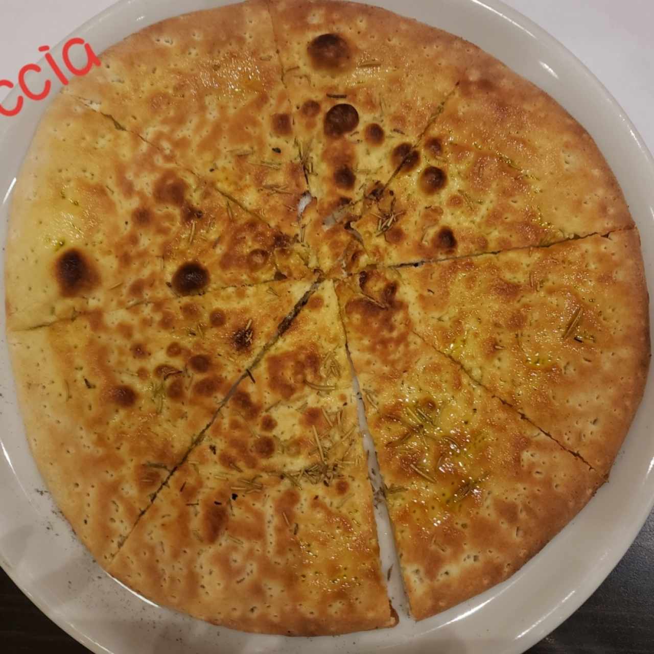Pizzas blancas - Focaccia