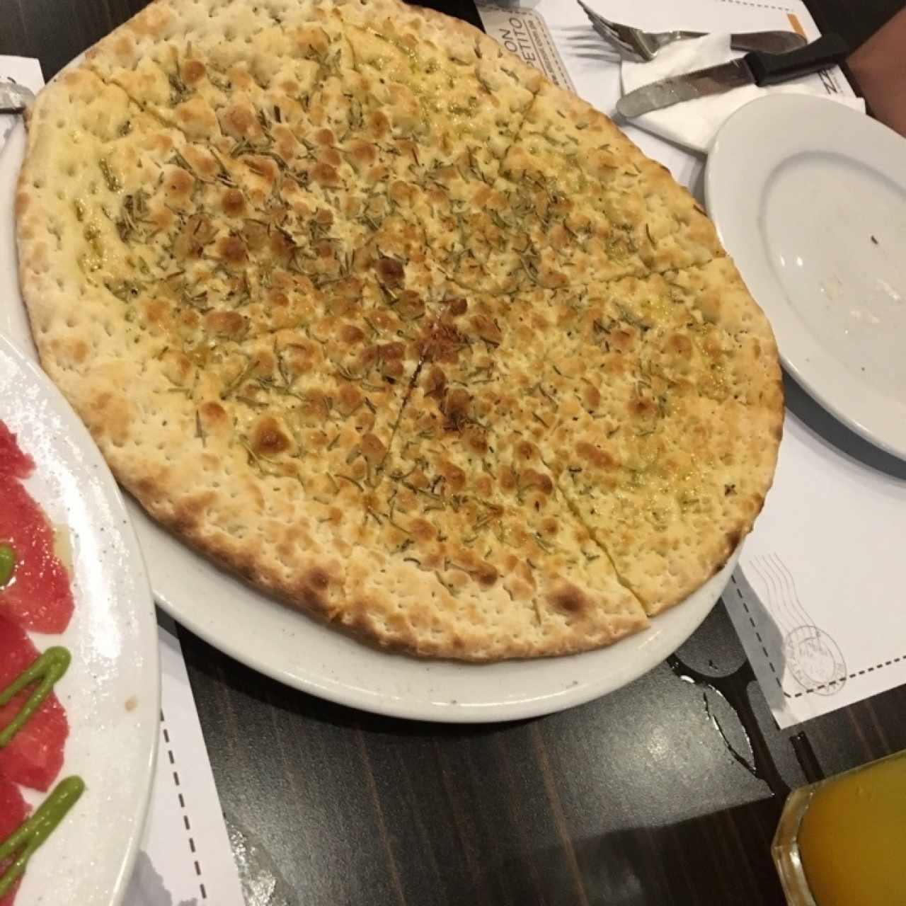 Pizzas blancas - Focaccia