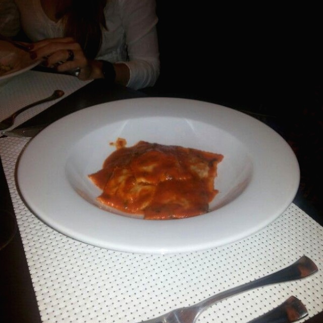 Tortelini con mariscos