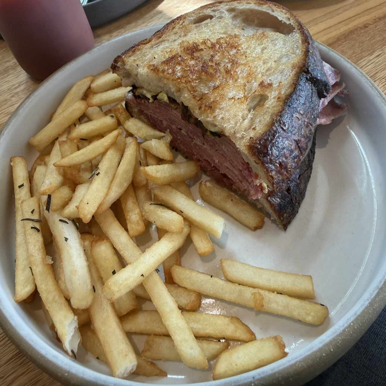 Corned Beef & Charred Cabbage Sandwich