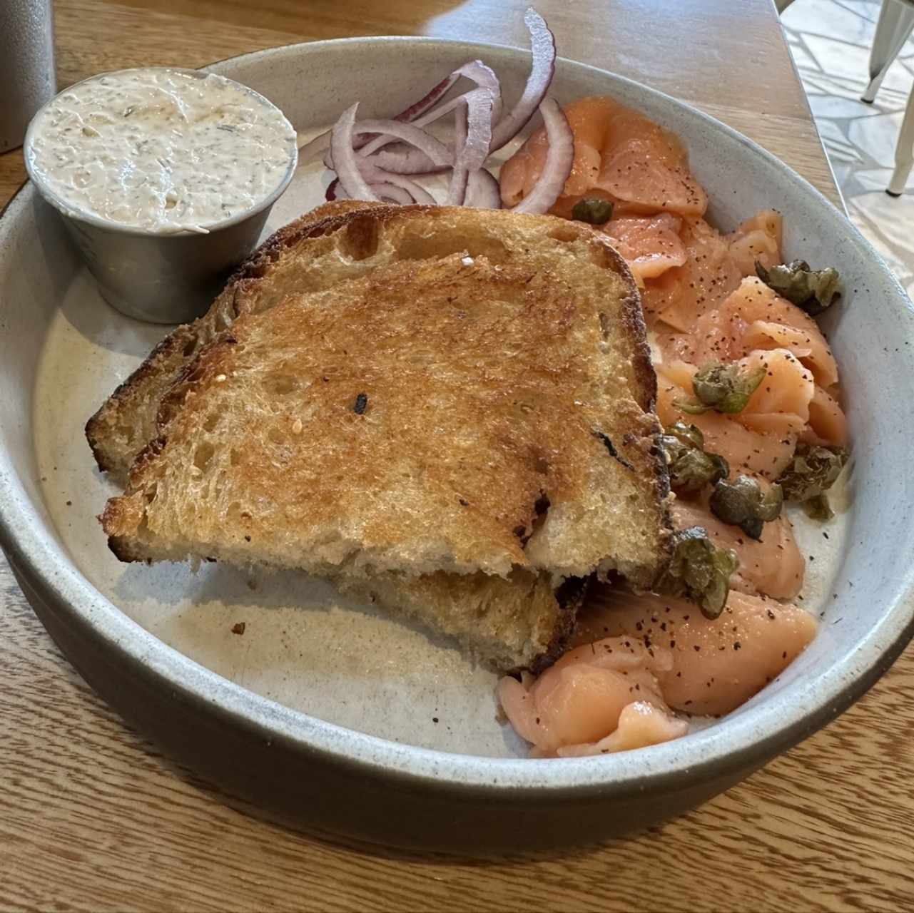 Brunch - Smoked Salmon Toastie