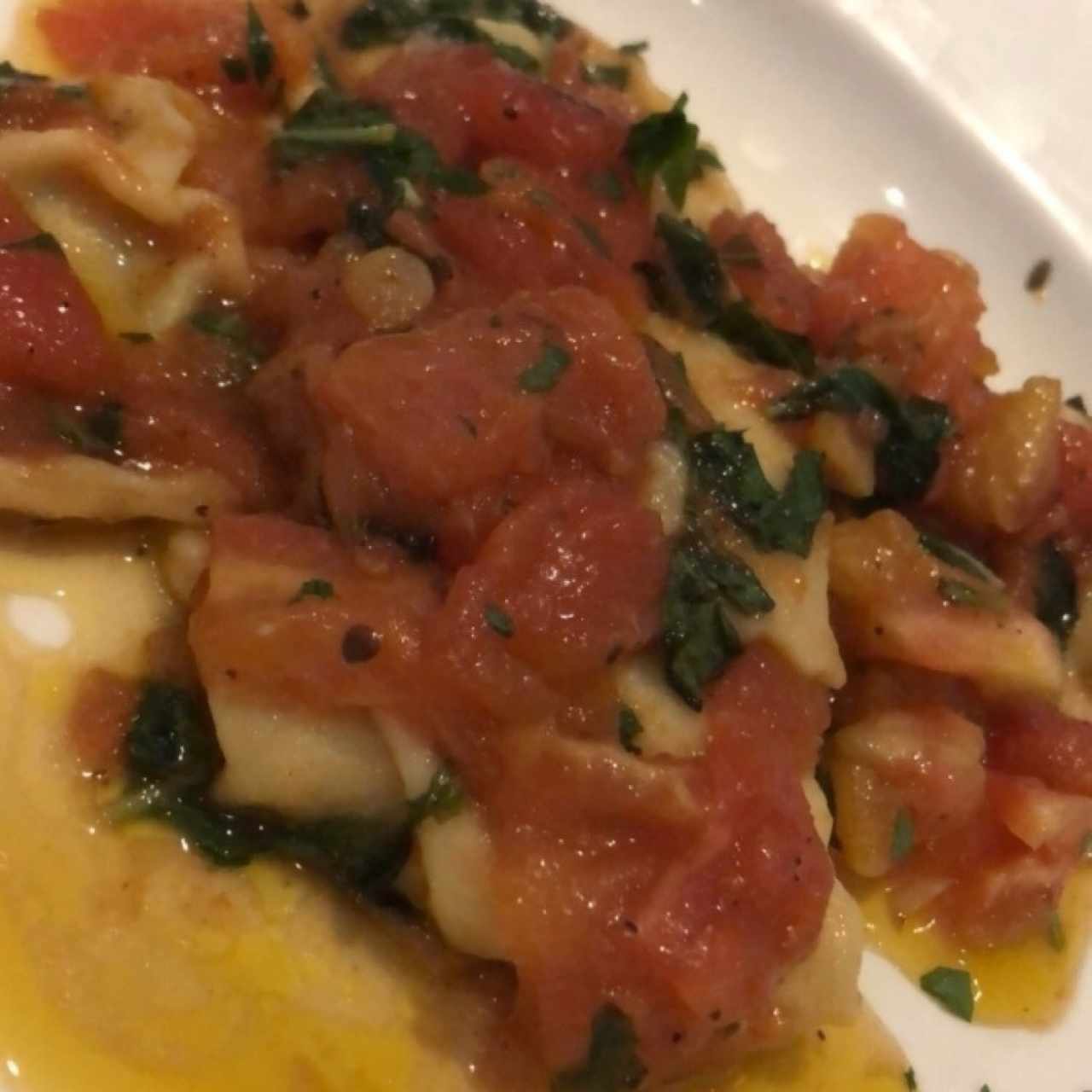 raviolli de ricota con espinaca 
