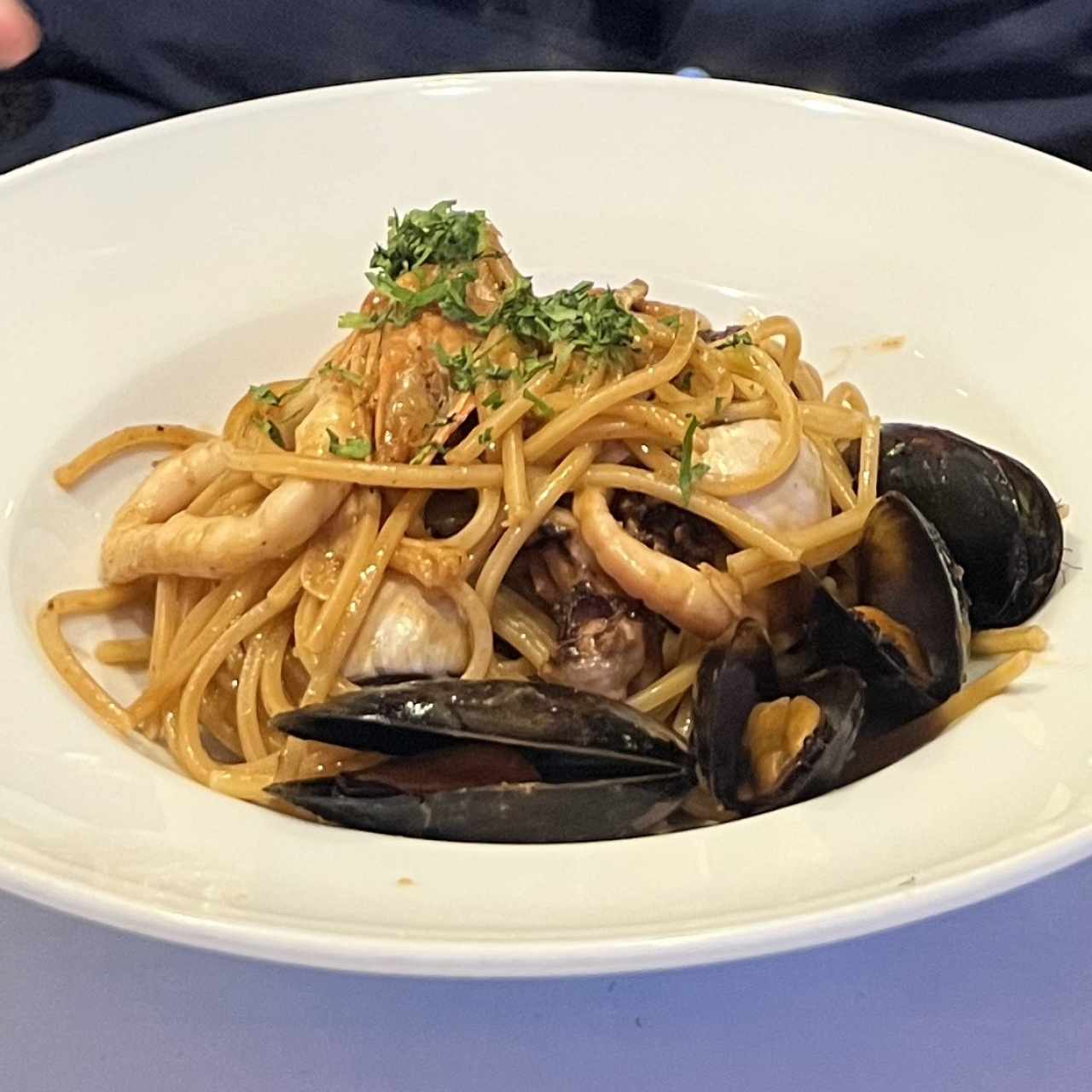 Spaghetti di con frutti di mare