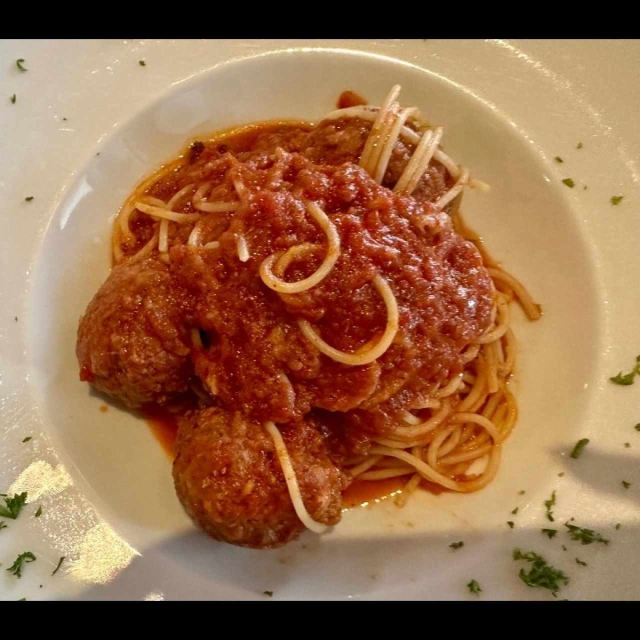 Spaguety con Albóndigas 