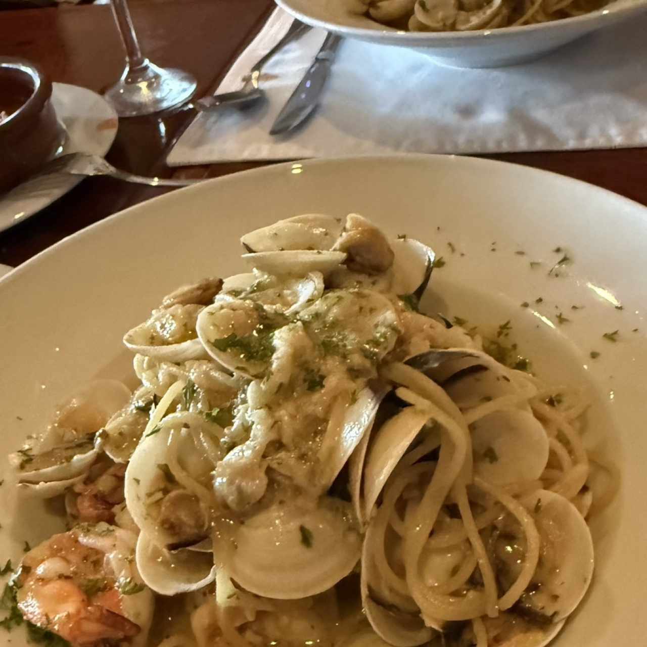Spaghetti Vongole e Scampi