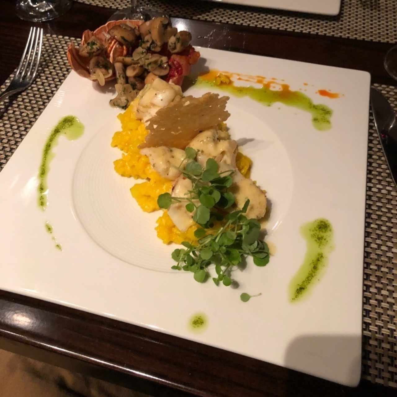 Langosta con risotto