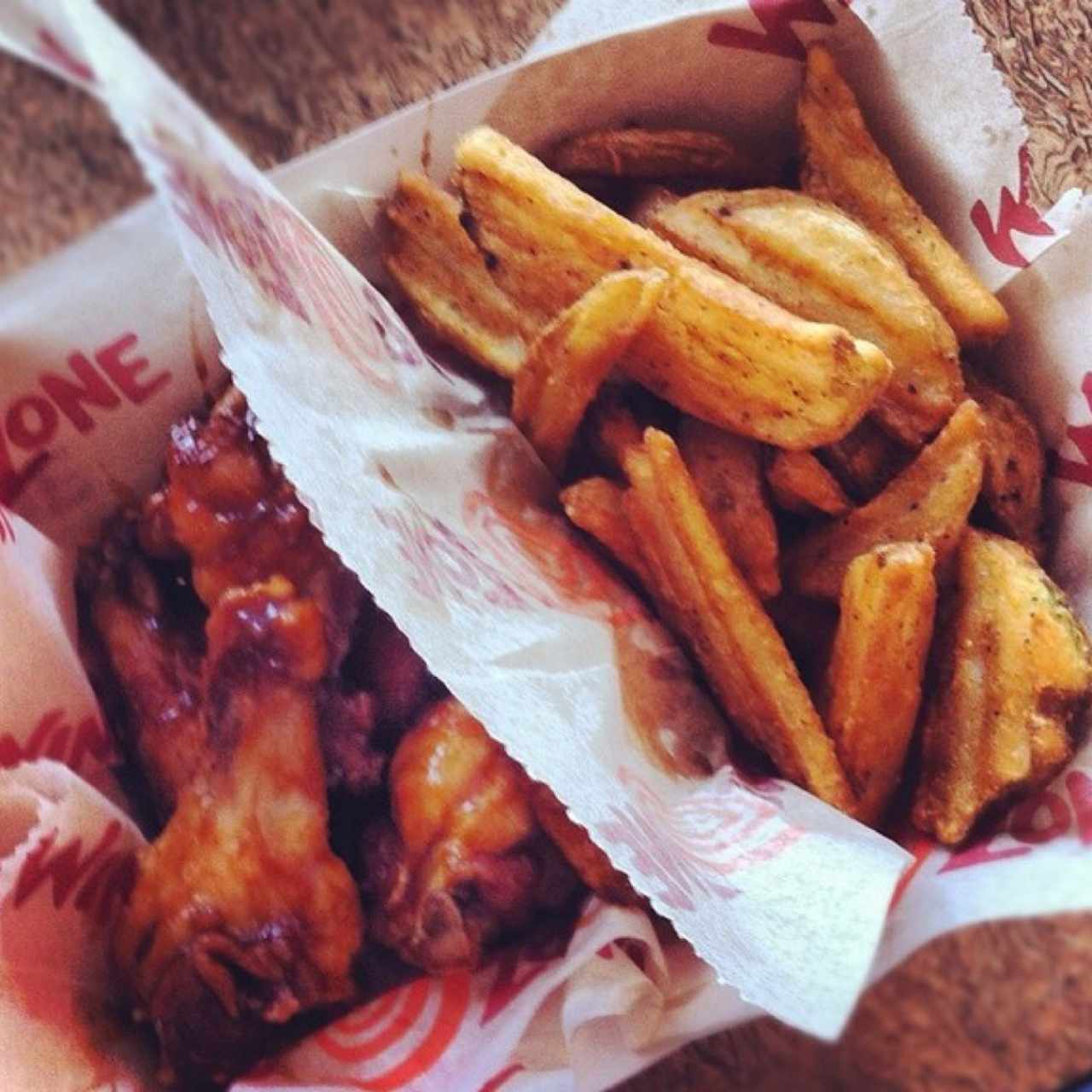 wings bañadas con sweet samurai
