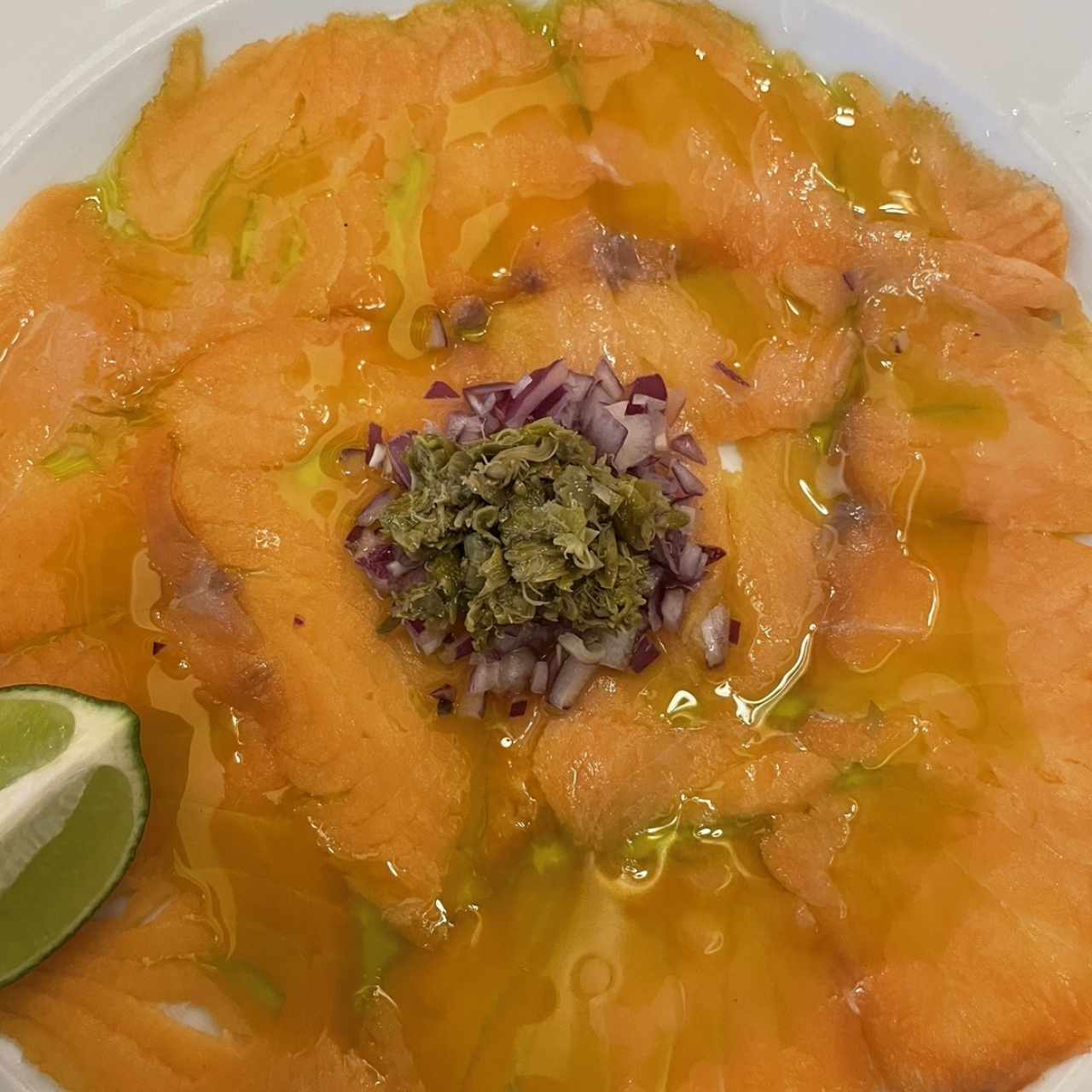 Carpaccio Salmón Ahumado