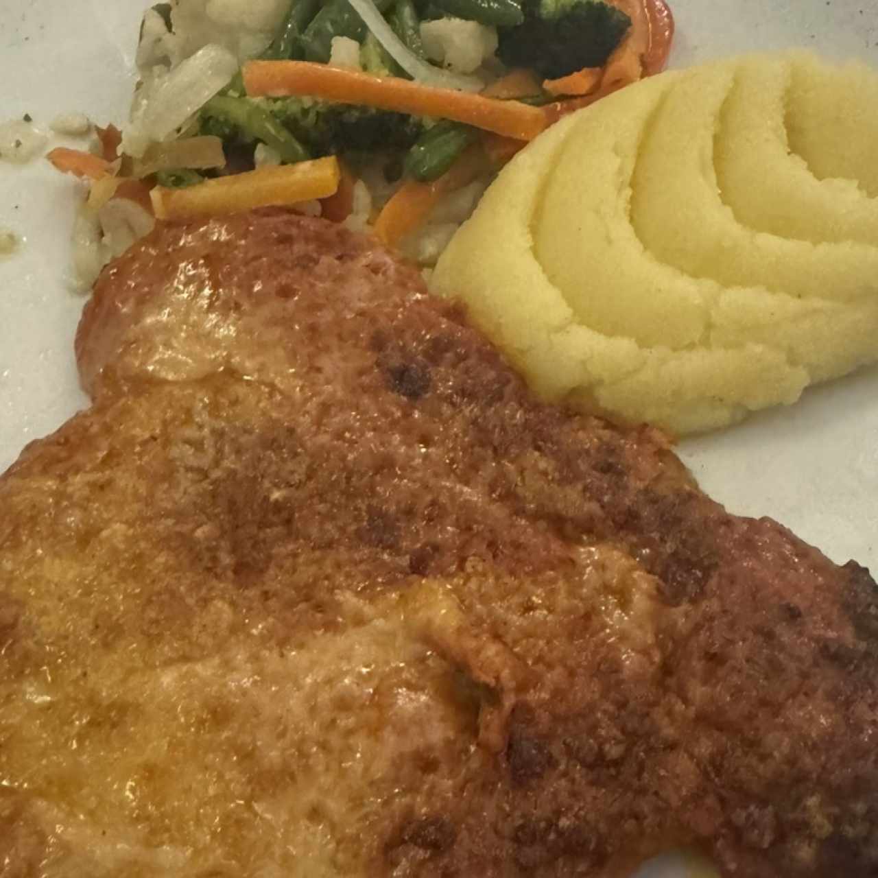 Milanesa de carne a la parmesana