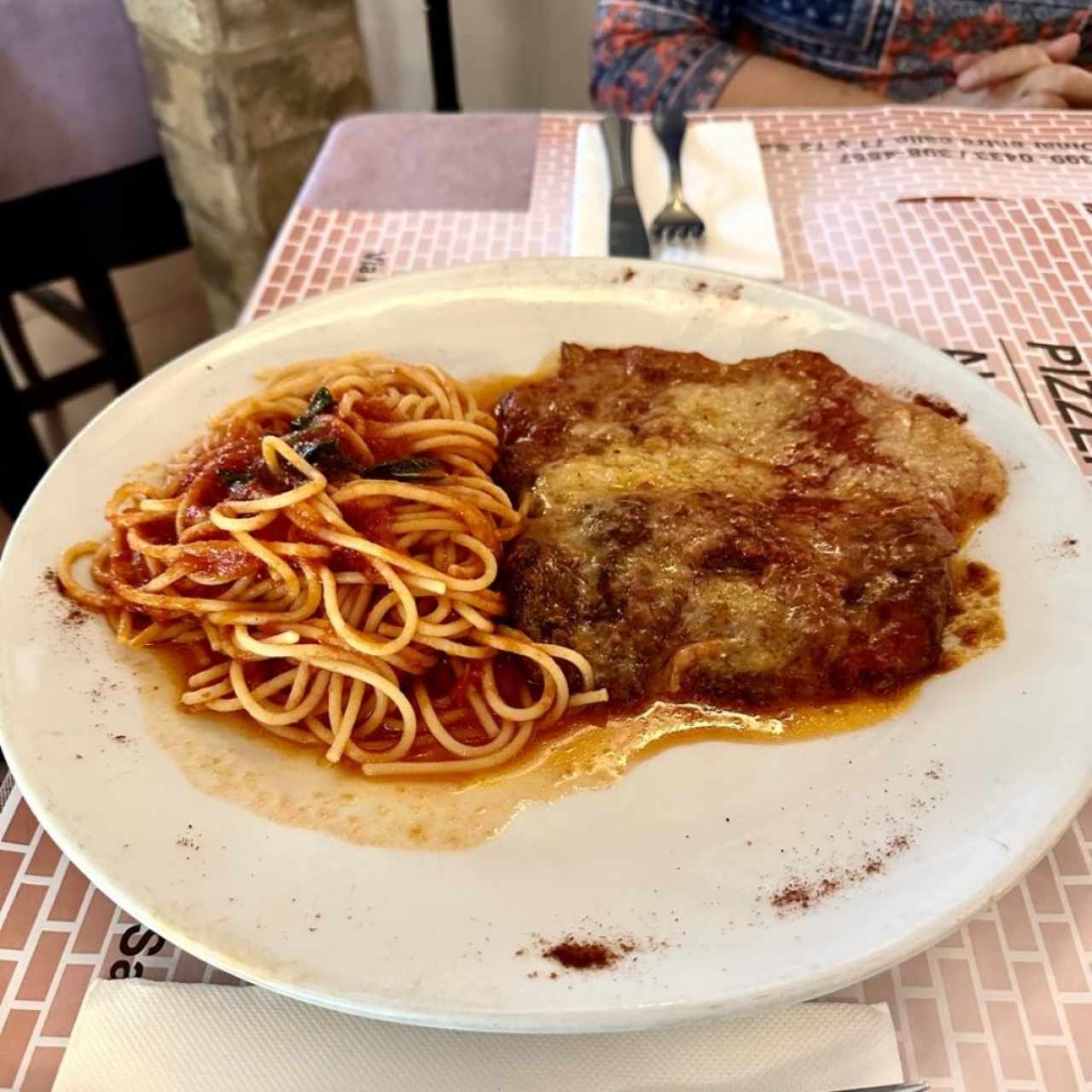Filete de res a la parmesana