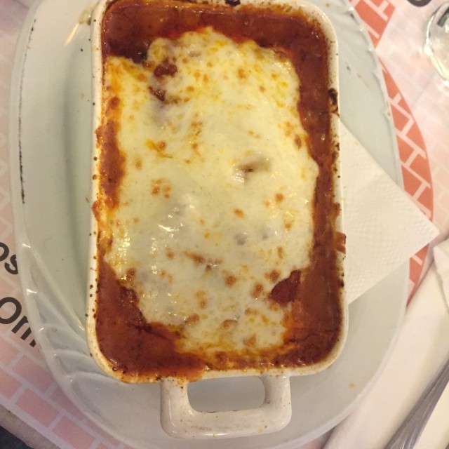 Lasaña de carne 