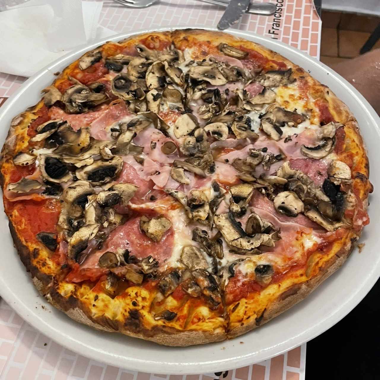 Pizza 4 stagioni, tamaño individual