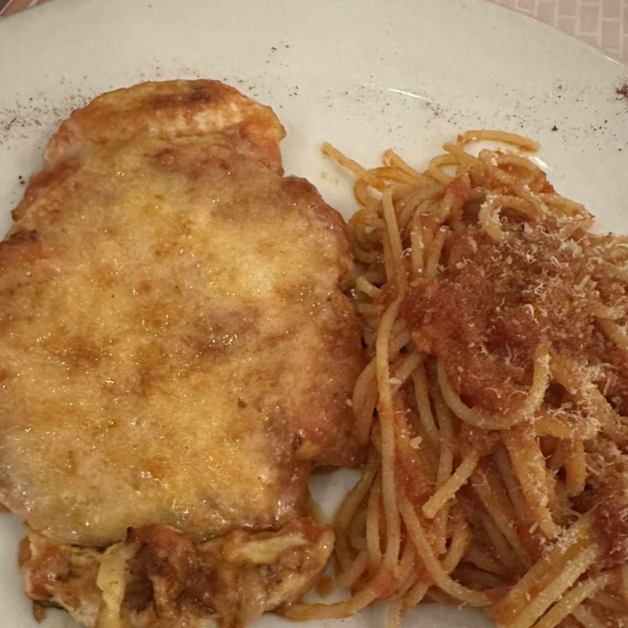 Milanesa de pollo a la parmesana