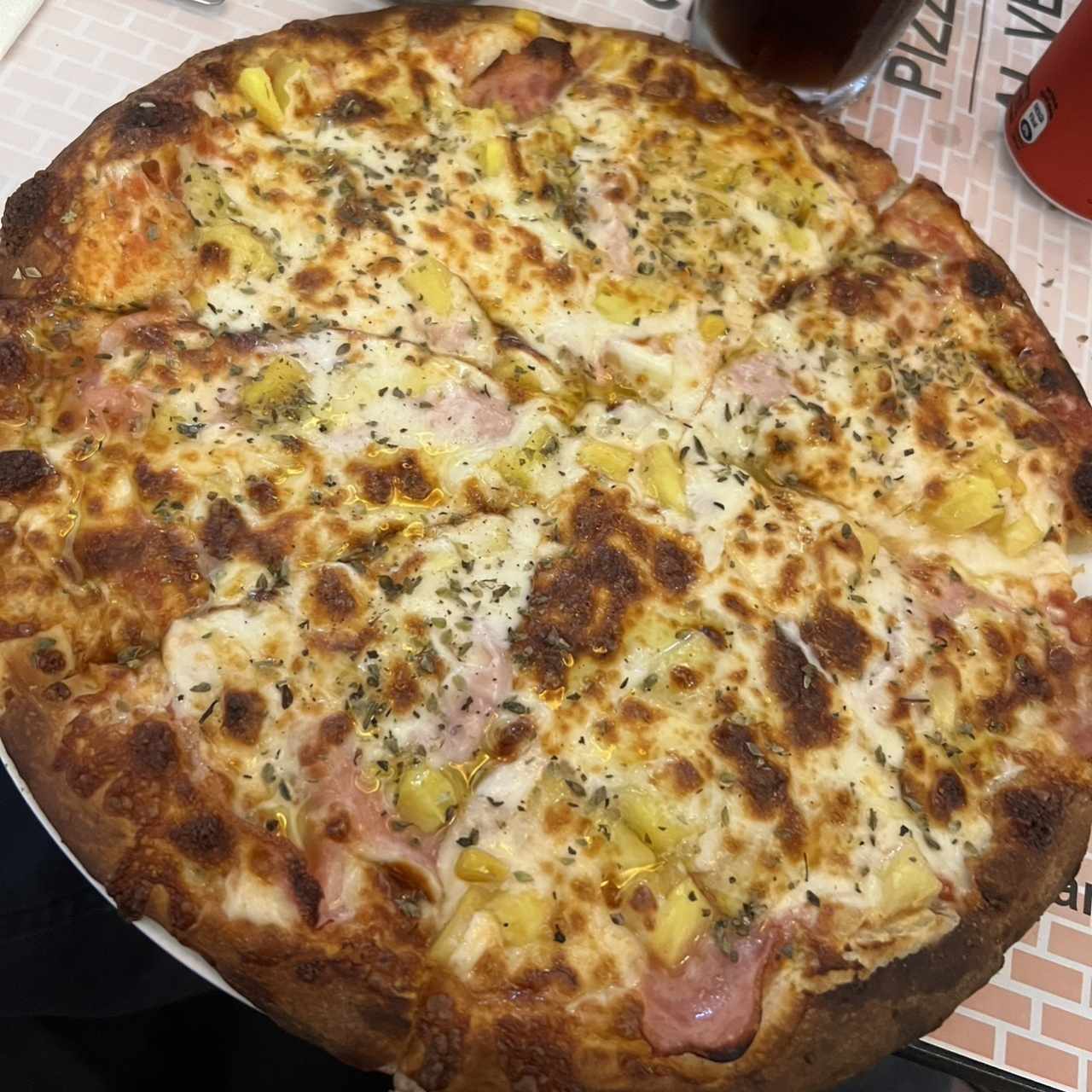 Pizza hawaiana, tamaño individual